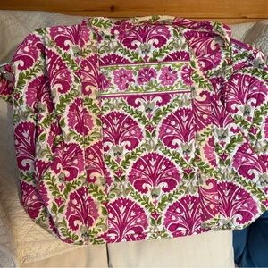 Vera Bradley Pink and White Quilted Tote